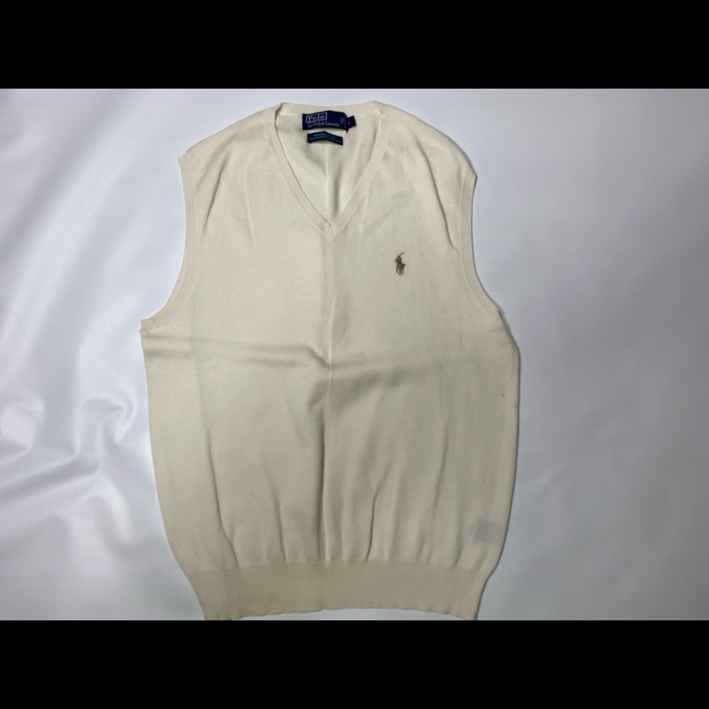 Polo sweater vest.